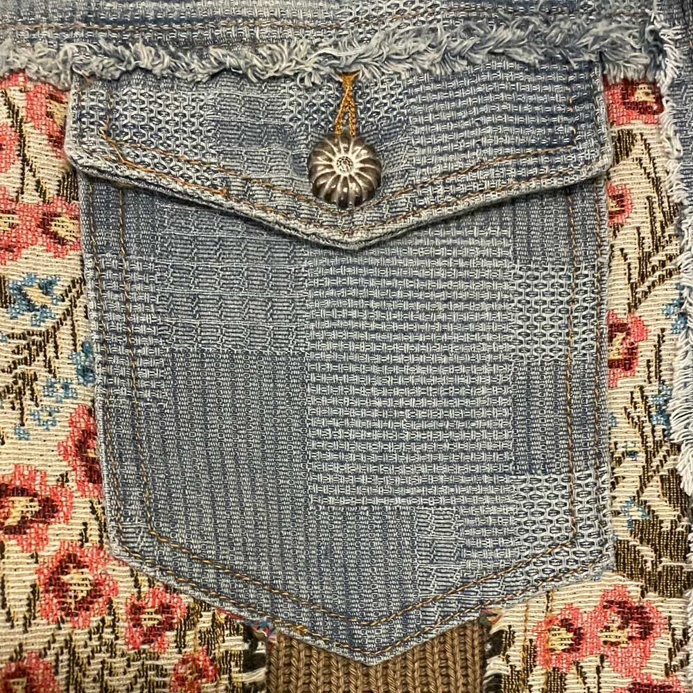 Pol Multicolor Patchwork Jacket Women’s Large - image 3